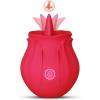 women rose tongue licking vibrator - product photo