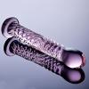 6 inches purple glass dildo for men - product photo