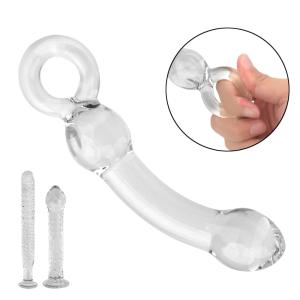 Female Masturbation Crystal Glass Dildo