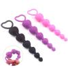 7 heart beads soft anal plug anus toys - product photo
