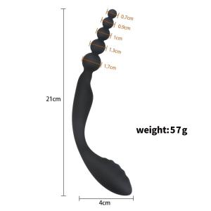 silicone anal beads - detail view