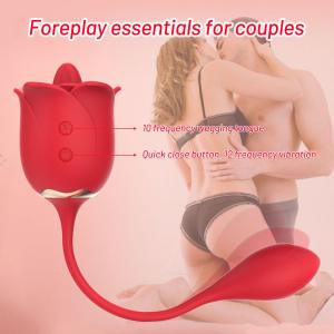 Rose Vibrator With Dildo