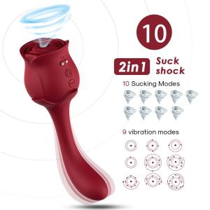 rose toy vibrator - detail view