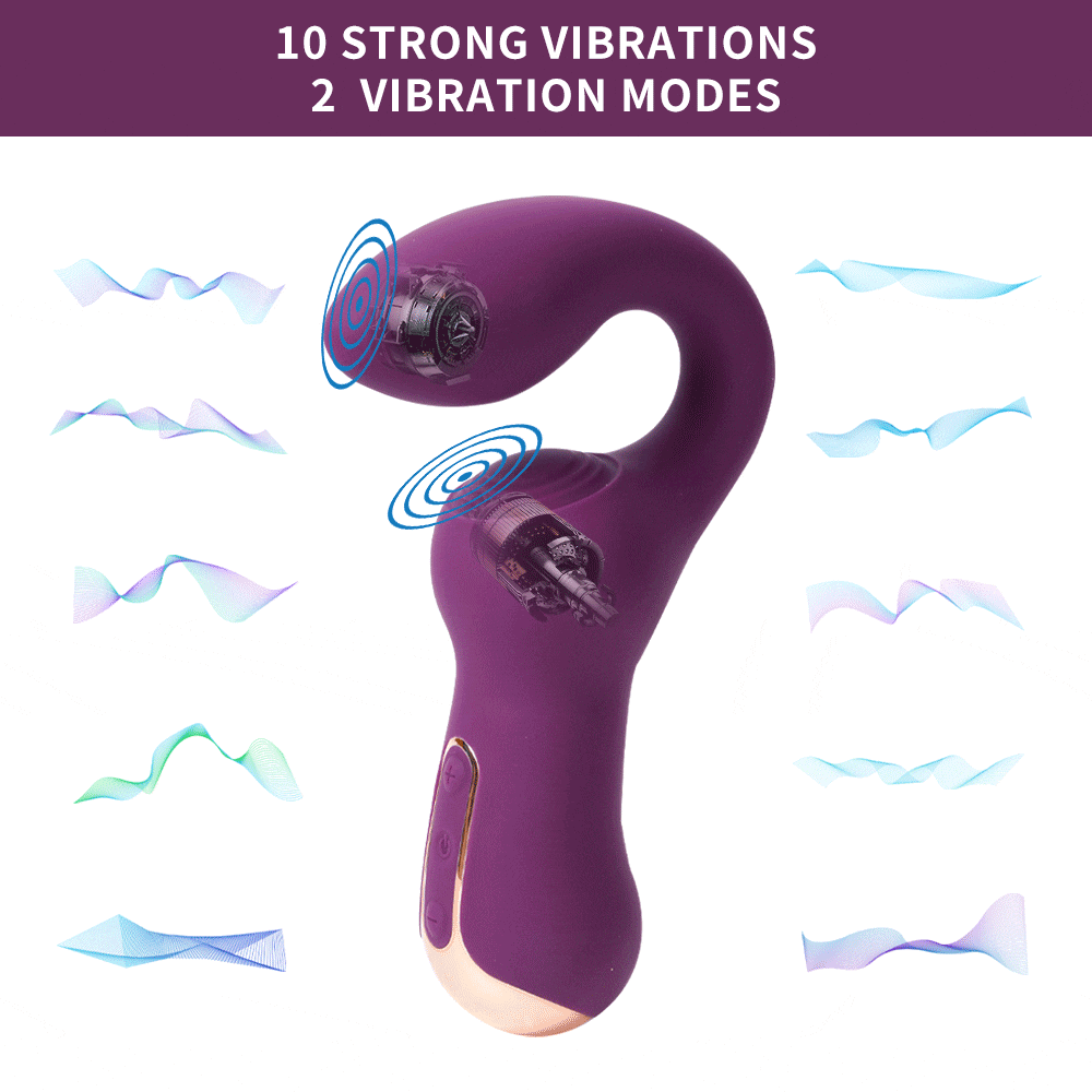 Vibrator female AV stick double-point massager