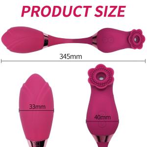 using sex toys with partner Tracy's Dog Wearable Panty Vibrator, Butterfly Clitoral Stimulator for  Women, 7 Vibration Settings, Purple (Sunflower) main image 1