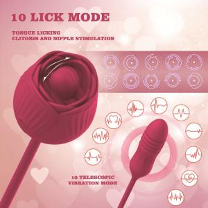 Oral Tongue Licking Rose Vibrator for Women - Best Online Sex Toy Sites for  Couples