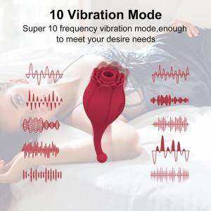 rose toy vibrator - detail view