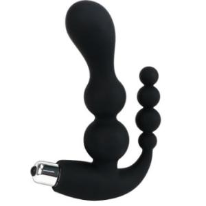 Silicone Vibrating Anal Plug With Anal Beads