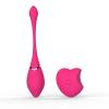 heart-shaped fun remote control wireless anal vibrating egg - product photo