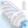 white automatic rotating thrusting mens pocket pussy - product photo
