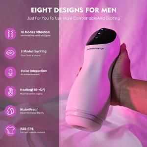 automatic rotation heated male masturbator cup - feature closeup