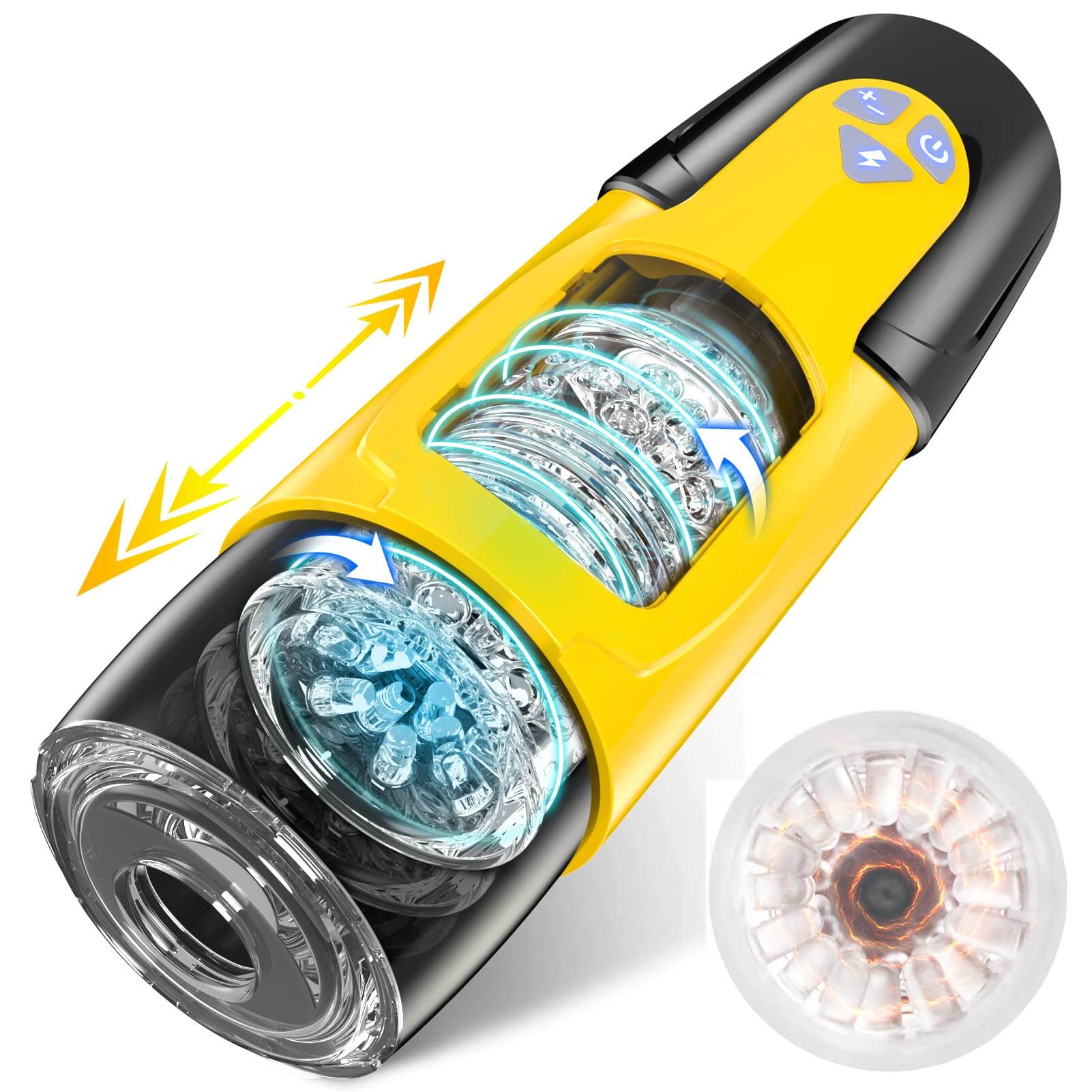 Electric Pocket Pussy Male Stroker Toy, Adult Male Sex Toys for Men