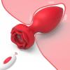 anal vibrating rose sex toy for women - product photo