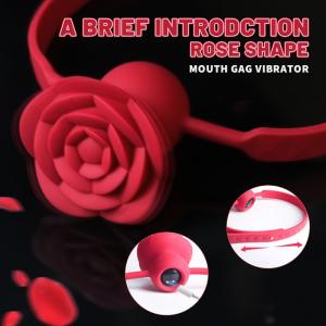 rose toy vibrator - detail view