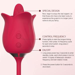 Rose Sex Toy With Dildo