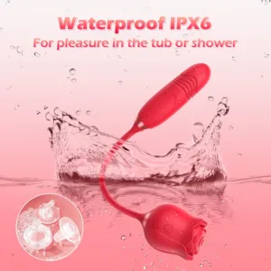 Rose Wet Sucking Vibrator for Women