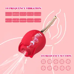 rose toy vibrator - detail view