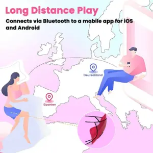 wearable lush remote controlled clitoral stimulator view 2 - detail view
