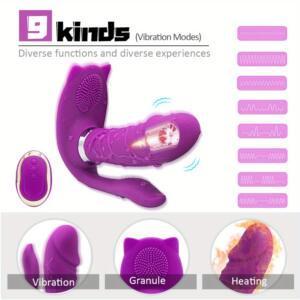 fully-fitted wearable butterfly vibrator g spot vibrator clitoral - feature closeup
