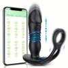 1pc electric telescopic anal plug vibrator app remote - product photo