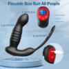 1pc vibrating cock rings with anal vibrator - product photo
