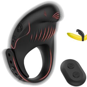 1pc Vibrating Cock Ring With Clitoral Stimulator, Penis Ring Couple Sex Toys Vibrator, Eagle Shaped Clitoris Vibrator With 7 Vibrations Remote Control Rechargeable Harder Adult Sex Toy For Men & Couples