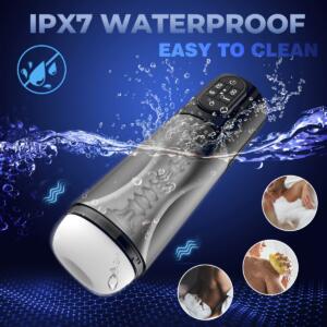 9 Vibration 9 Suction Masturbator Vacuum Pump Machine IPX6 Waterproof Men's Sex Toy