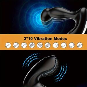 1pc prostate massager anal vibrator - wiggle motion - feature closeup
