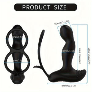 prostate massager anal plug aumood vibrating male anal - feature closeup