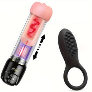 Black Waterproof Vibrating Pocket Pussy