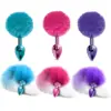 bunny tail anal plug - product photo