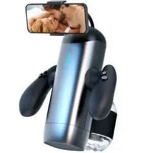 Telescopic Automatic Stroker with Built-in Phone Holder