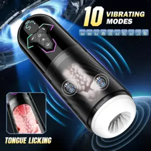 Automatic telescoping male masturbator