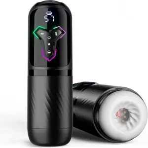 Automatic telescoping male masturbator