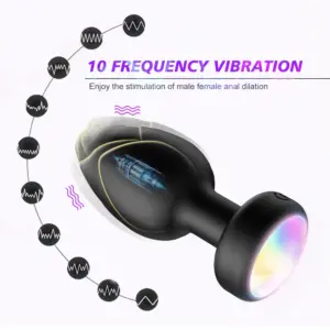 Multicolor glowing anal plug