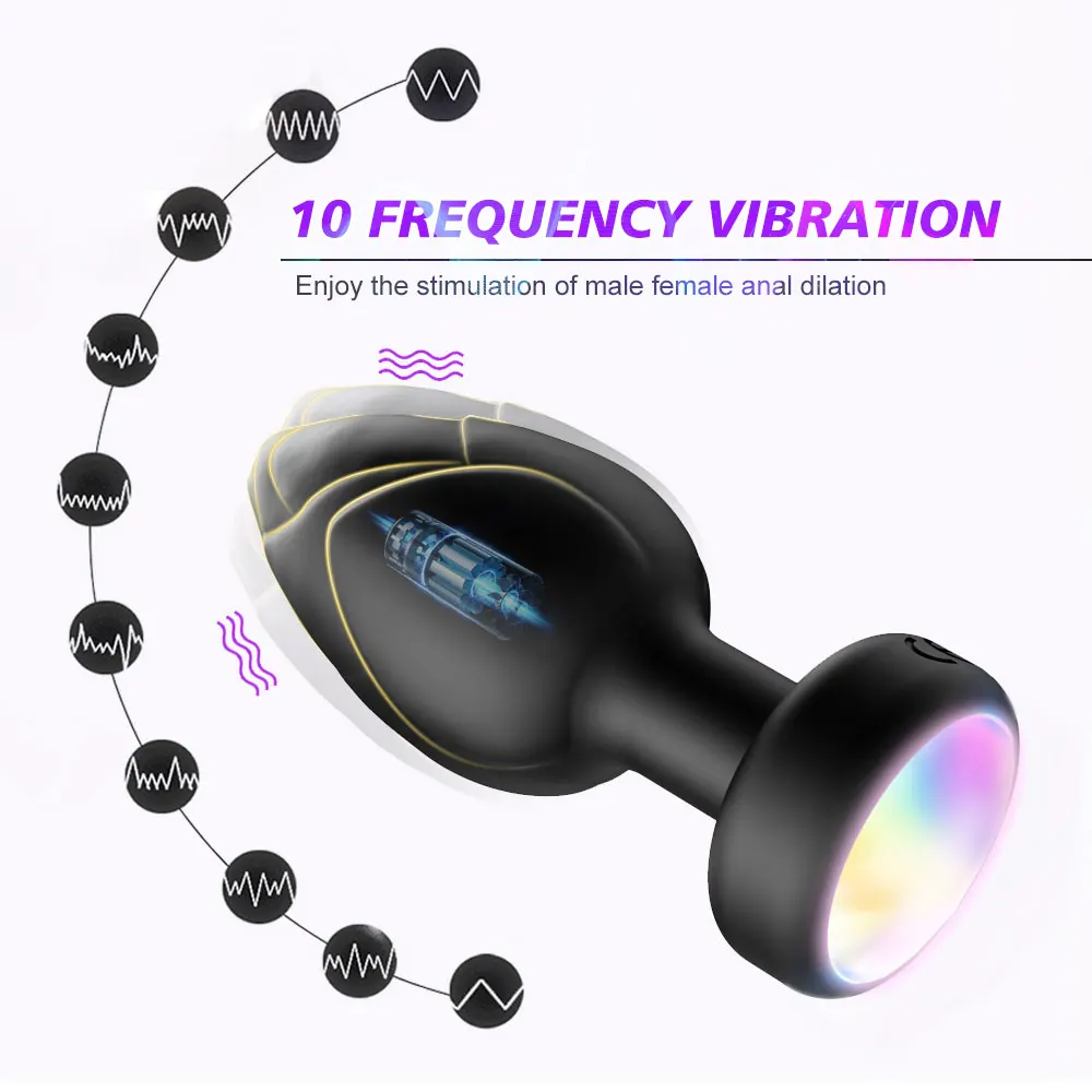 Multicolor glowing anal plug Multicolor glowing anal plug
