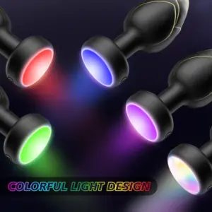 Multicolor glowing anal plug