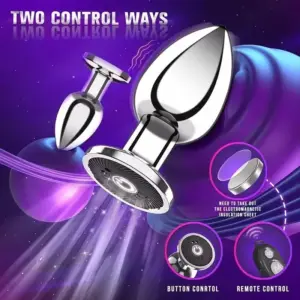 Remote-controlled electric anal plug