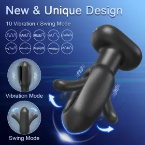 Smart-controlled prostate massager and vibrato