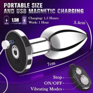 Remote-controlled electric anal plug