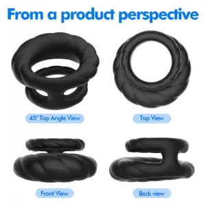 10-Speed Vibrating Double Cock Ring