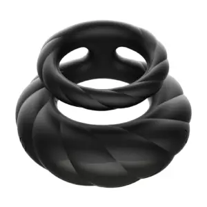 10-Speed Vibrating Double Cock Ring