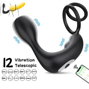 ql006 prostate massager vibrating cock ring