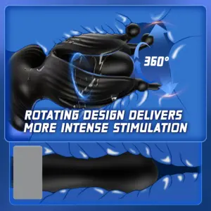 soft silicone interactive anal plug vibrator