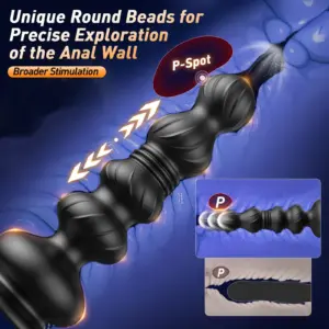 10 mode thrusting anal beads butt plug
