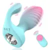 dual motors anal vibrator with crystal diamond