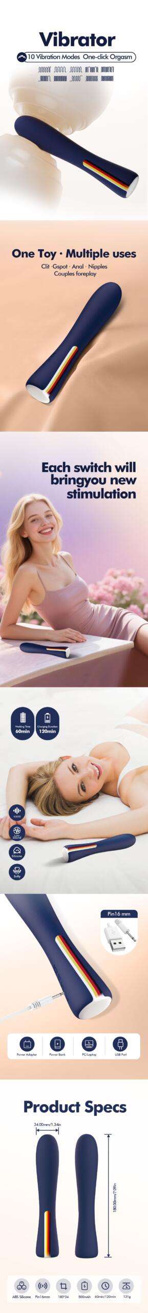 Turbo Burst Wand Vibrator